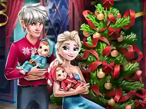 Hra Elsa Family Christmas