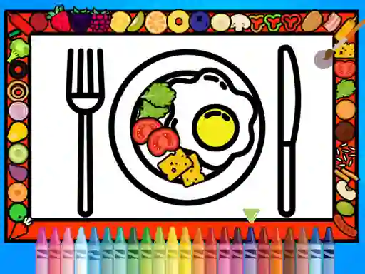 Hra Color and Decorate Dinner Plate