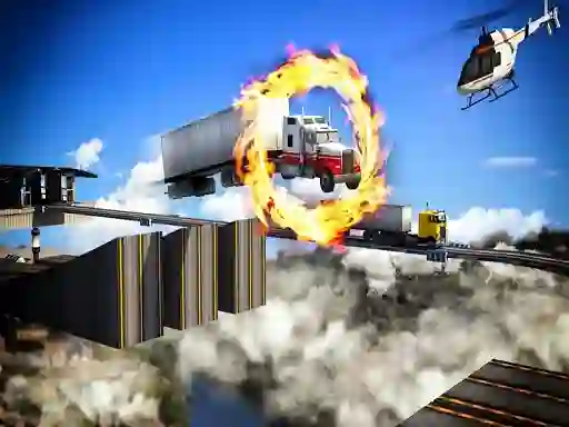 Hra Impossible Truck Driving Stunt Track Parking