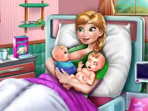 Hra Ice Princess Twins Birth