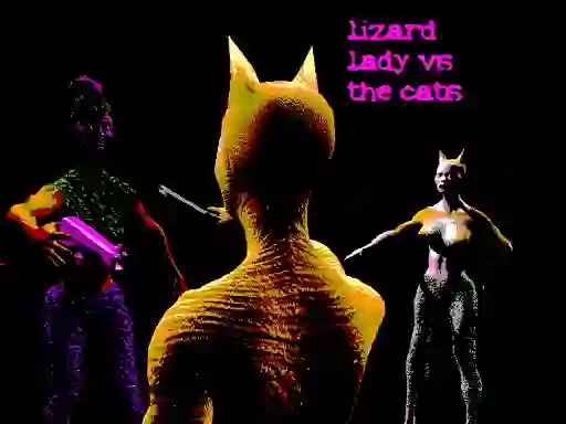 Hra Lizard Lady Vs The Cats