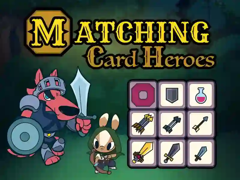 Hra Matching Card Heroes