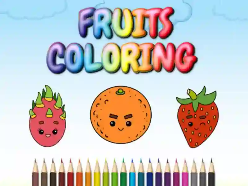Hra FRUITS COLORING