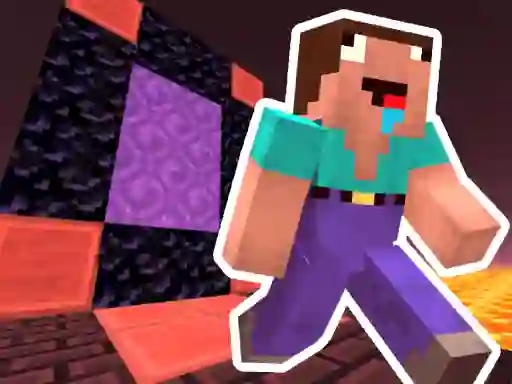 Hra Noob Steve Nether