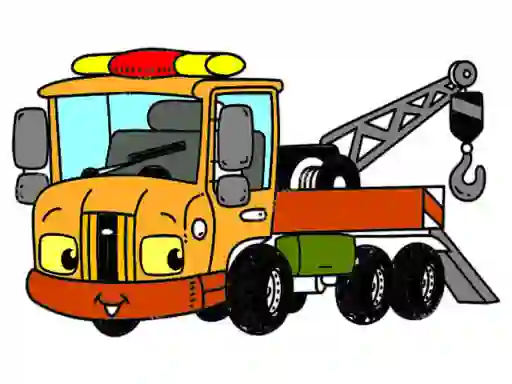 Hra Tow Trucks Coloring