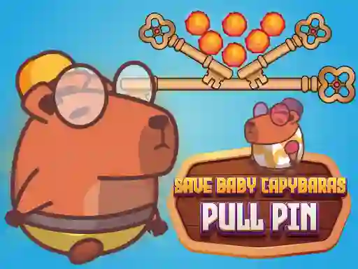 Hra Save Baby Capybaras Pull Pin