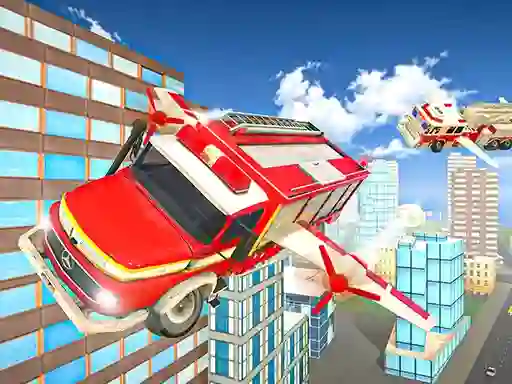 Hra Flying Fire Truck Driving Sim