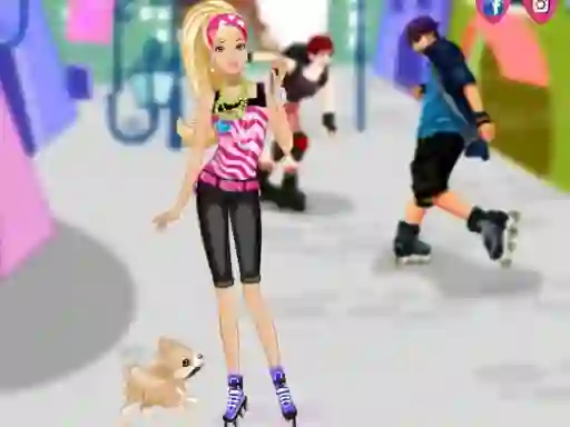 Hra Barbie on roller skates
