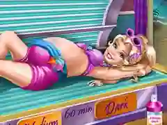 Hra Pregnant Princess Tanning Solarium