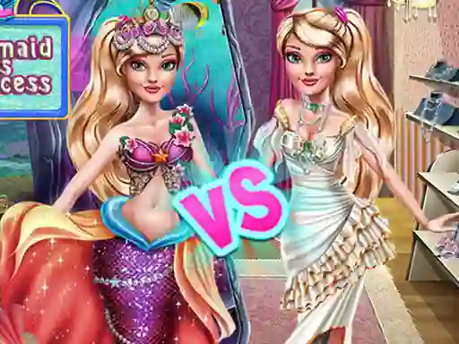 Hra Ellie Mermaid vs Princess
