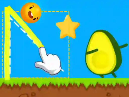 Hra Where's My Avocado Draw Lines