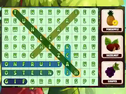 Hra Word Search Fruits