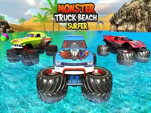 Hra Monster Truck Beach Surfing