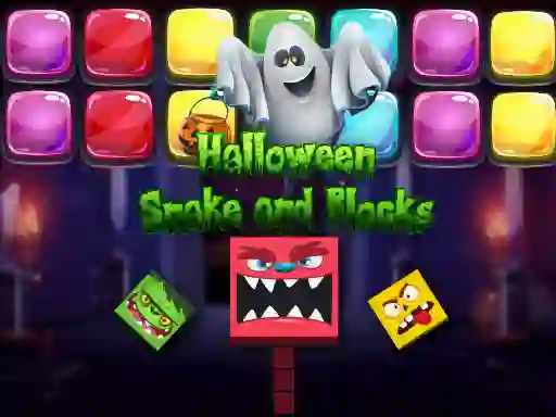 Hra Halloween Snake and Blocks