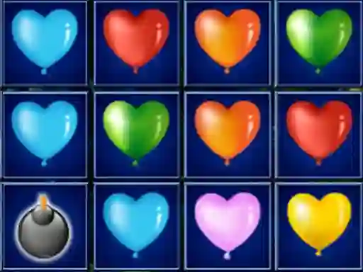 Hra Heart Balloons Block Collapse