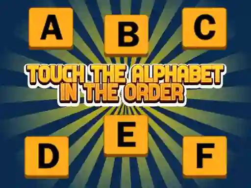 Hra Touch The Alphabet In The Oder
