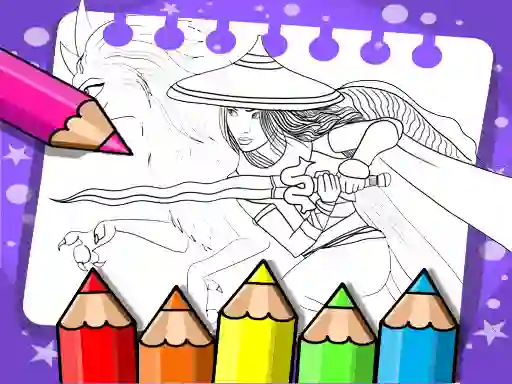 Hra Raya And The Last Dragon Coloring Book
