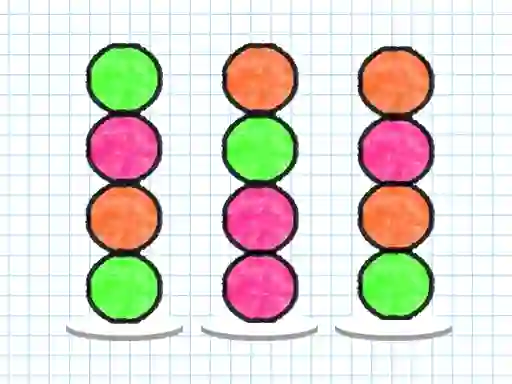 Hra Ball Sort Paper Note