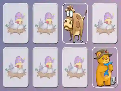 Hra Animals Cards Match memory game