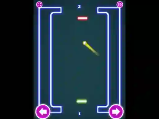 Hra Pong Neon