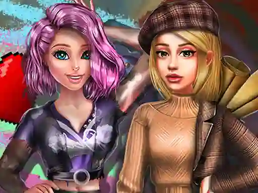 Hra 2022 Dark Academia to Egirl Dress up