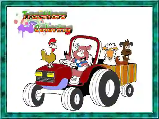 Hra Tractor Coloring Pages