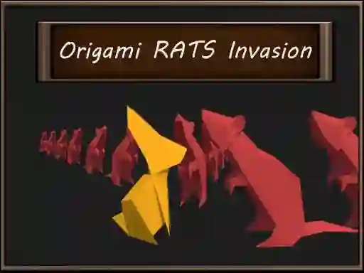 Hra Origami Rats Invasion