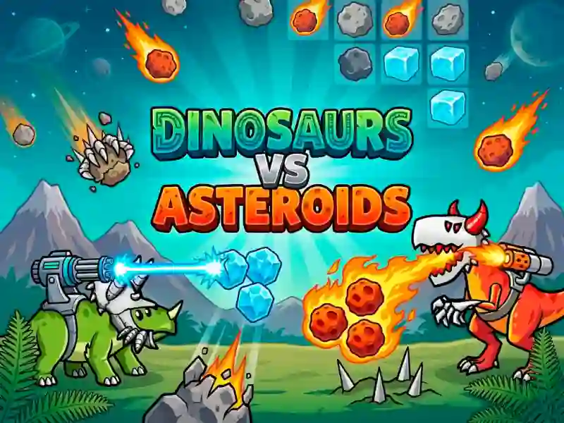 Hra Dinosaurs vs Asteroids