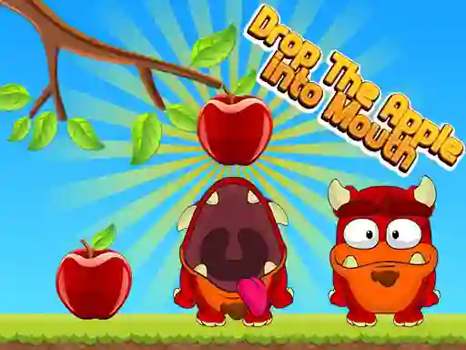 Hra Drop The Apple Into Mouth