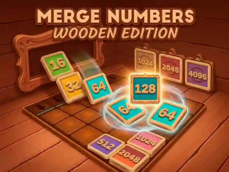 Hra Merge Numbers Wooden Edition