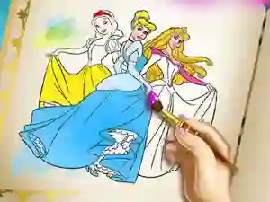 Hra Princesses Coloring Book