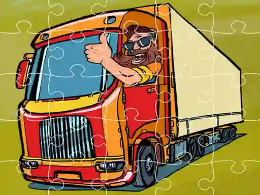 Hra Semi Trucks Jigsaw