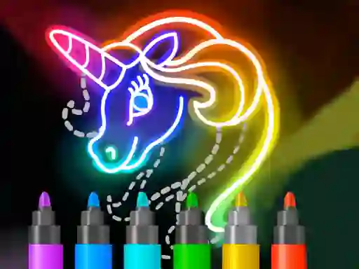 Hra Learn to Draw Glow Cartoon