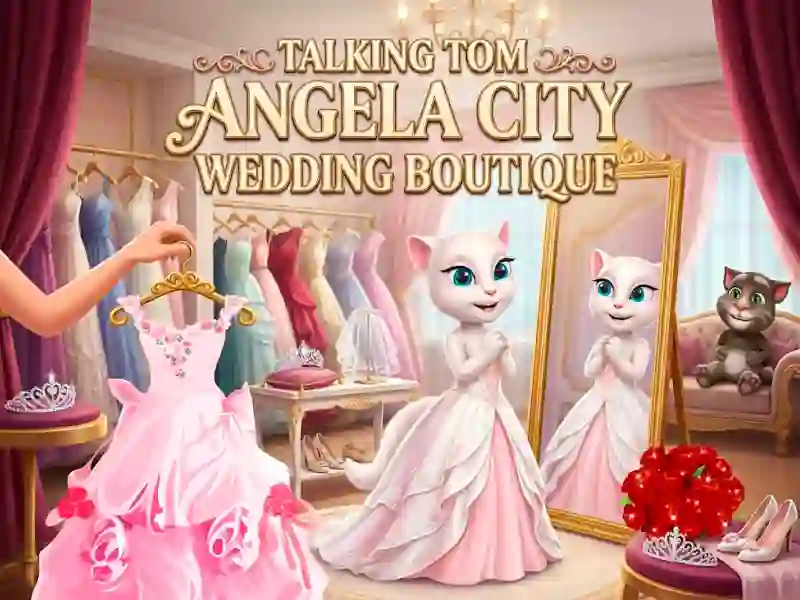 Hra Talking Tom Angela City Wedding Boutique