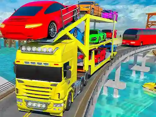 Hra Crazy Mega Car Transport Truck Game