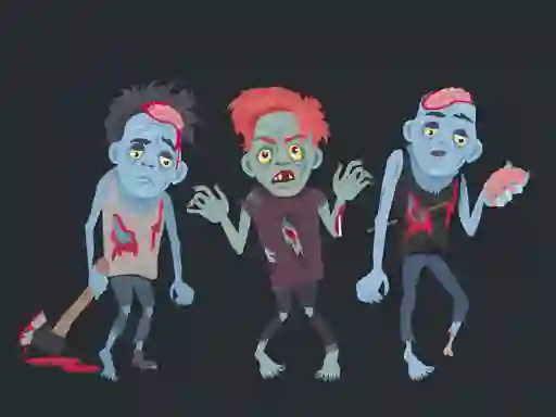 Hra Zombies and Skeletons Coloring