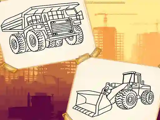 Hra Construction Trucks Coloring