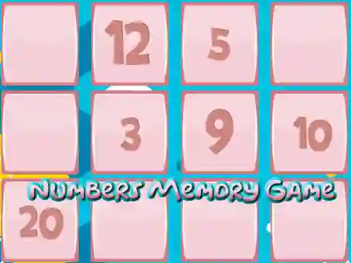 Hra Memory Game With Numbers