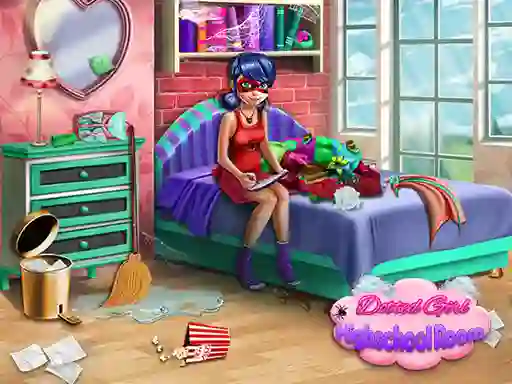 Hra Dotted Girl: Highschool room