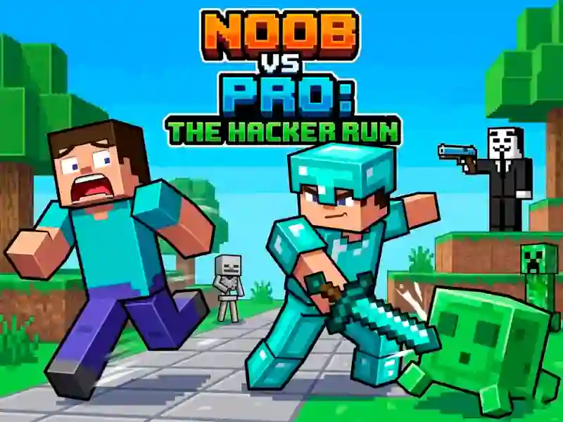Hra Noob vs Pro Help Hacker danger Hacker