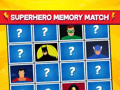 Hra Superhero Memory Match