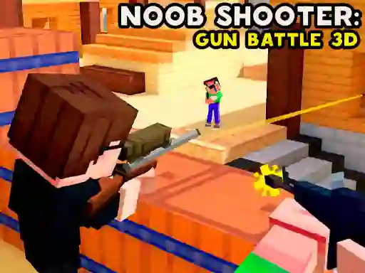 Hra Noob Shooter: Gun Battle 3D