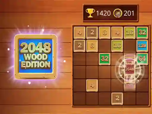 Hra 2048 Wooden Edition