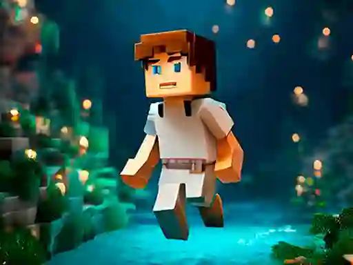 Hra Noobik Parkour in a Cave!