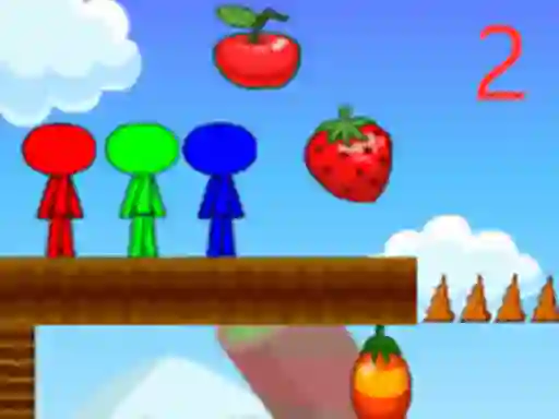 Hra Stickman Bros In Fruit Island 2