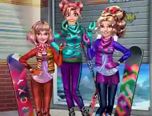 Hra Princesses Winter Holiday
