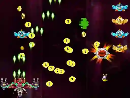 Hra Space Attack Chicken Invaders