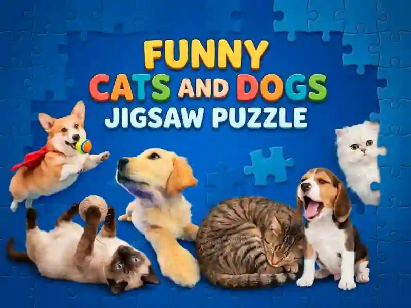 Hra Funny Cats And Dogs Jigsaw Puzzle