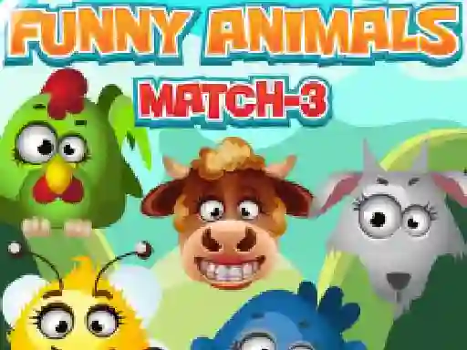 Hra Funny Animals Match 3