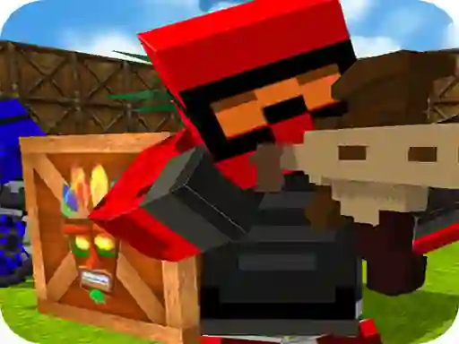 Hra Blocky Gun Paintball 2
